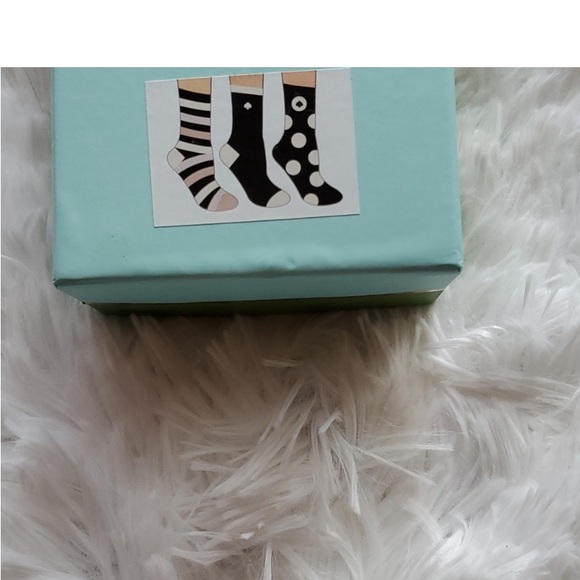 NIB Kate Spade 3pk of Socks. In Gift Box - Picture 2 of 7